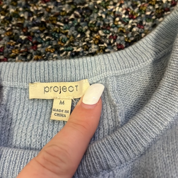 vintage proJect light blue Cashmere sweater. Size Medium. - Picture 2 of 5